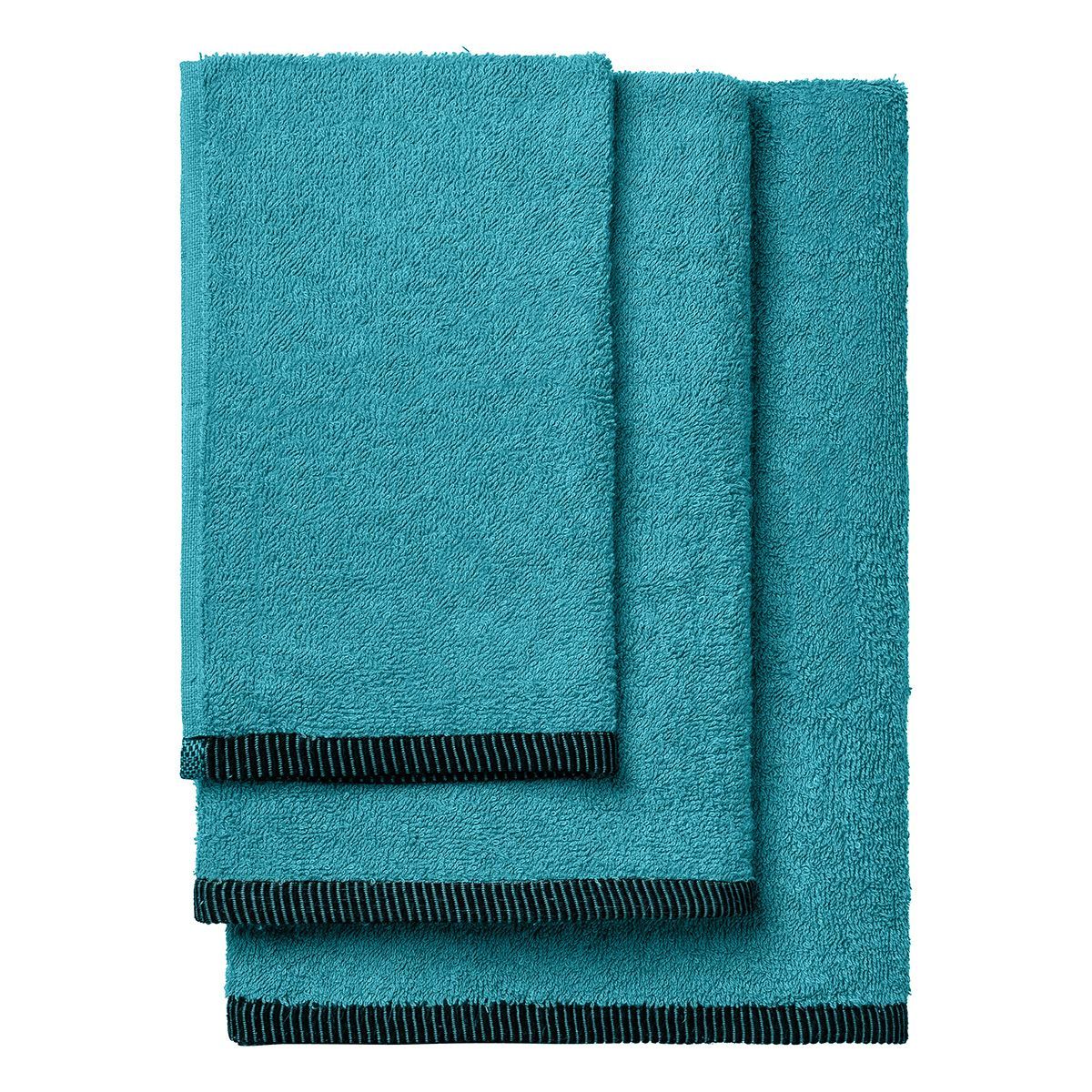 Beauty Home Σετ πετσέτες Art 3456 Σετ 3τμχ Πετρόλ