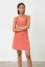 Μονόχρωμο Frotte Φόρεμα - Image 3