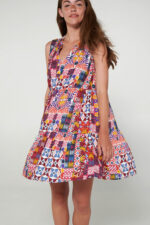 Εμπριμέ Αμάνικο Φόρεμα - Image 3