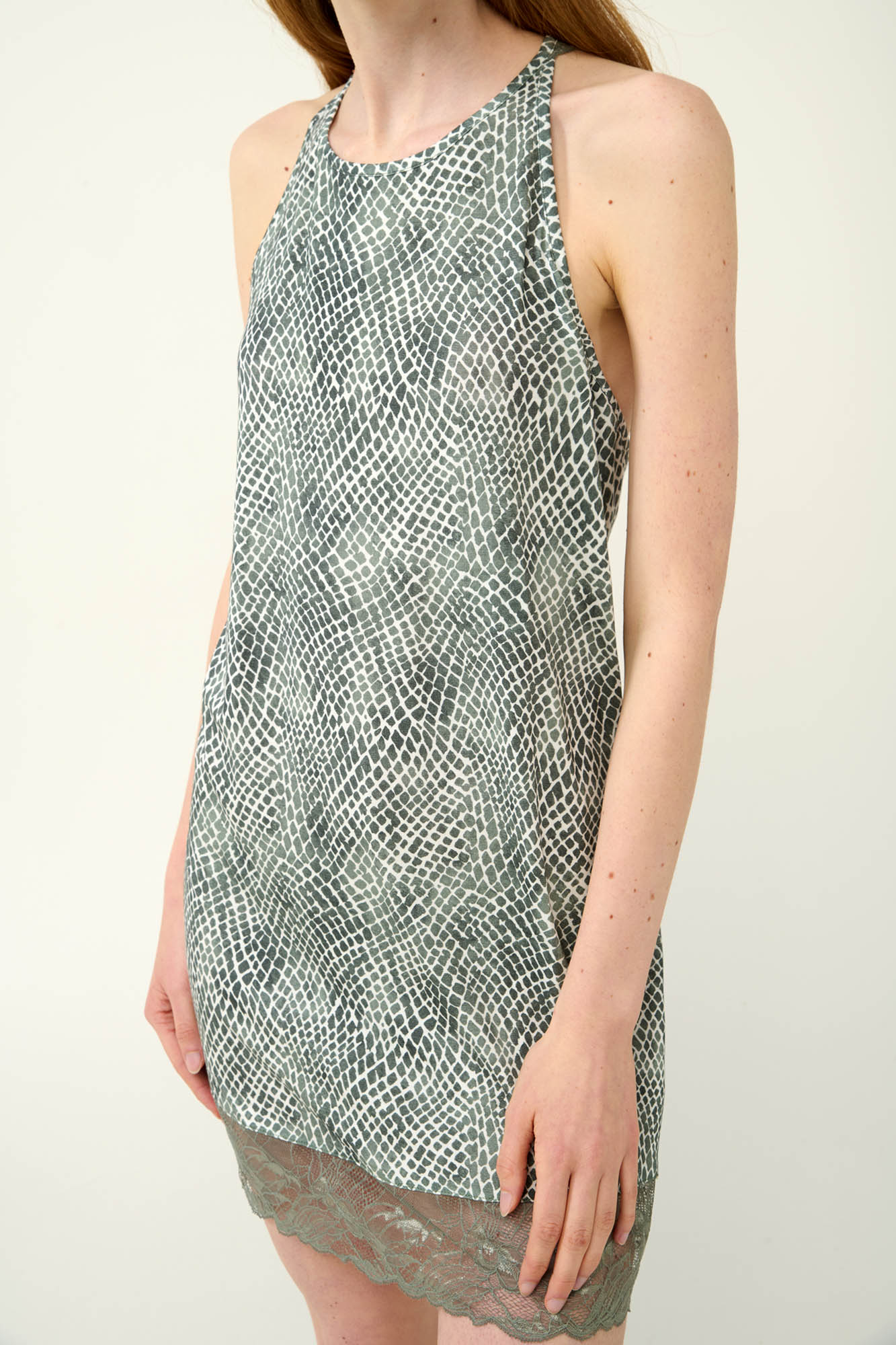 Νυχτικό Micromodal με Πλάτη από Δαντέλα