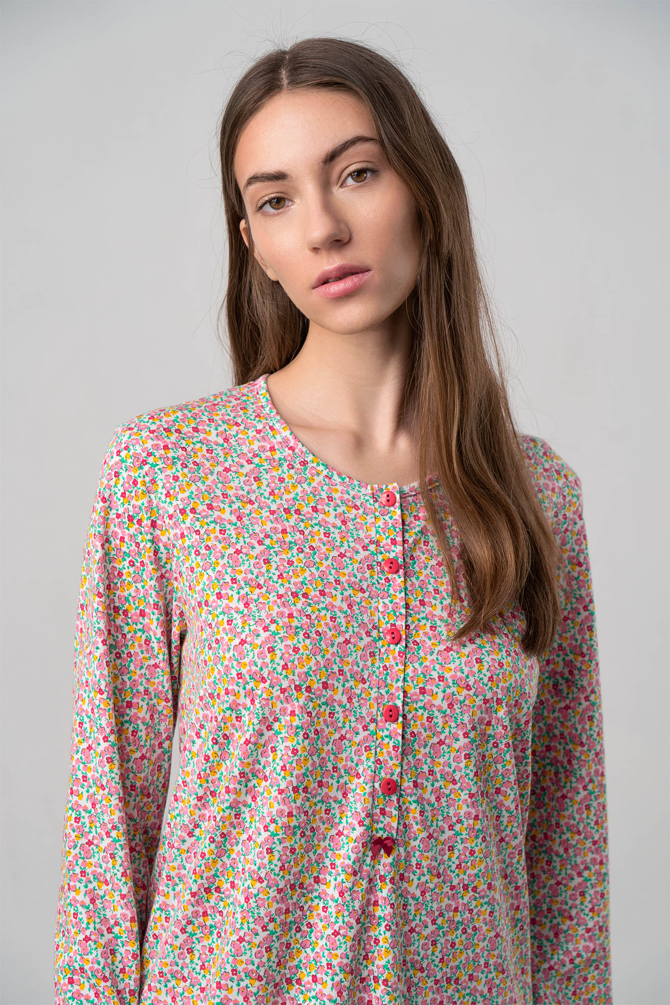 Φλοράλ Νυχτικό με Πατιλέτα