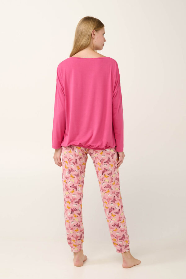 Micromodal Γυναικείες Πυτζάμες σε ροζ αποχρώσεις