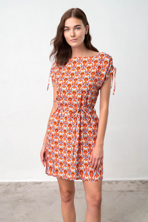 Φόρεμα με Κοντό Μανίκι