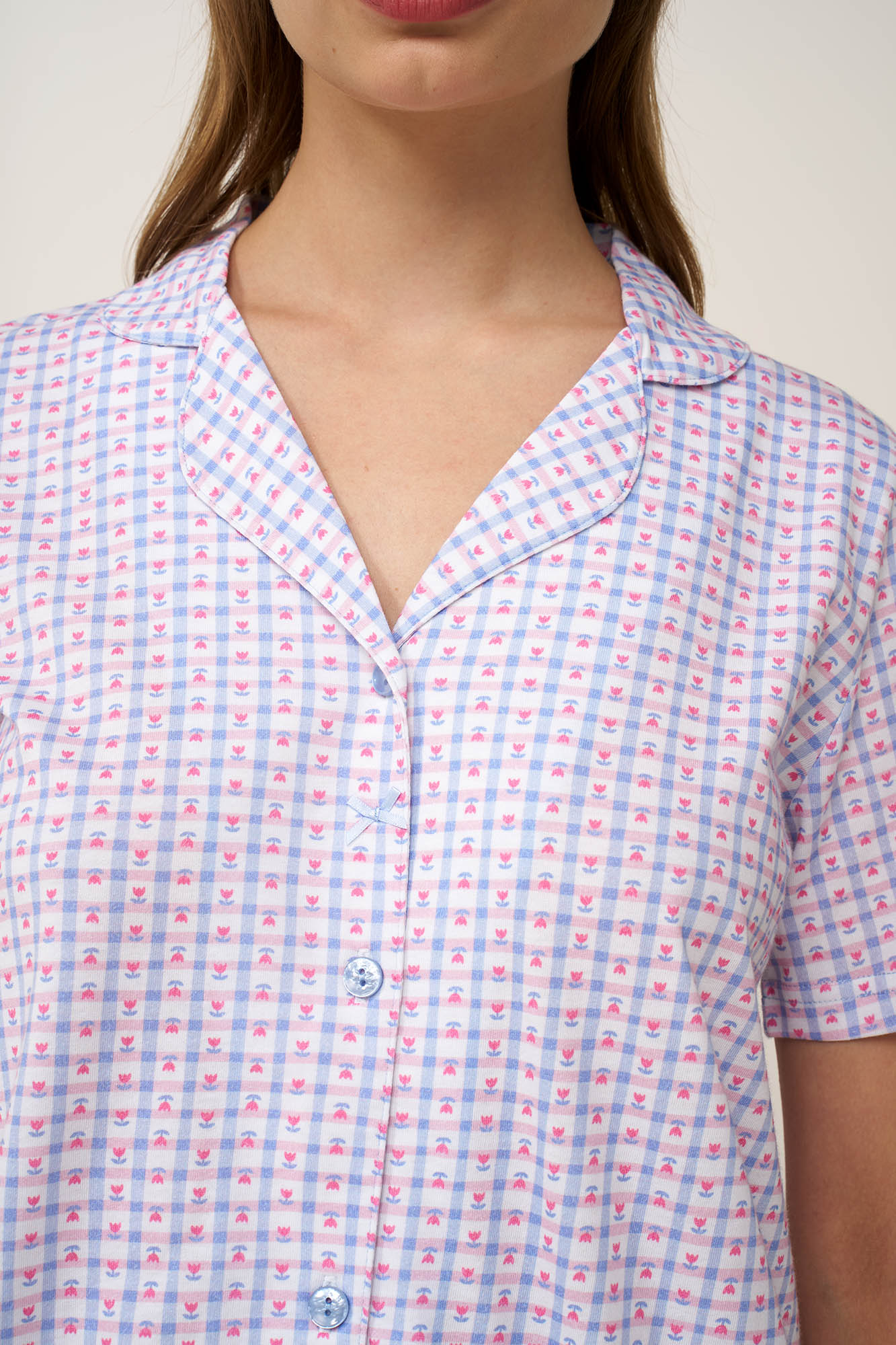 Κουμπωτό Νυχτικό από Βαμβάκι