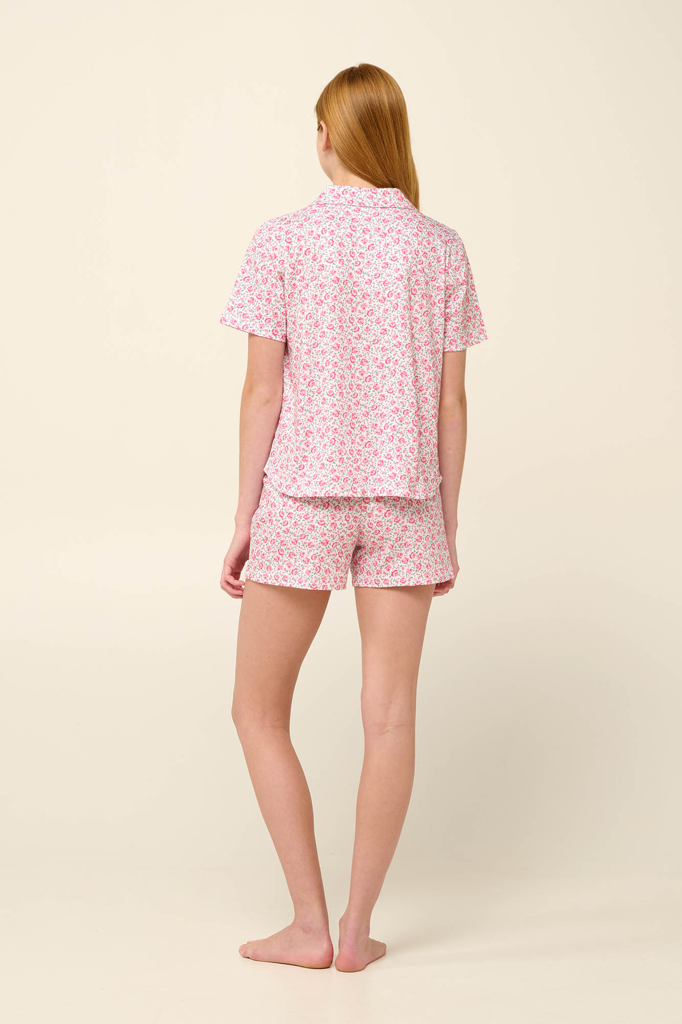 3_0125454621 Βαμβακερή Γυναικεία Πυτζάμα με Κουμπιά