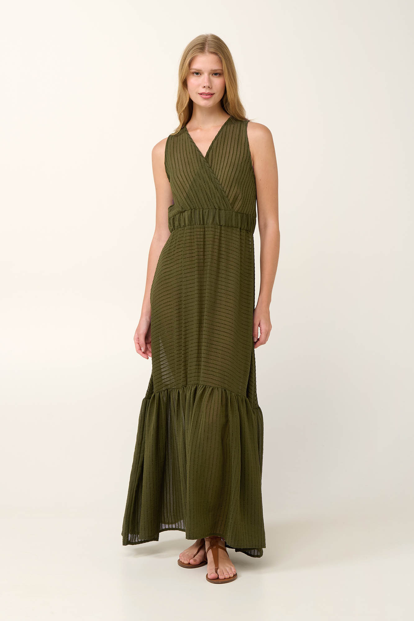 Καλοκαιρινό Maxi Φόρεμα από Ramie