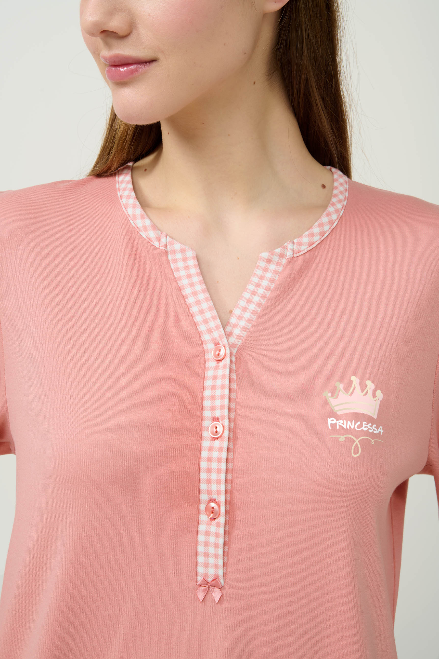 Βαμβακερή Γυναικεία Πυτζάμα με Πατιλέτα