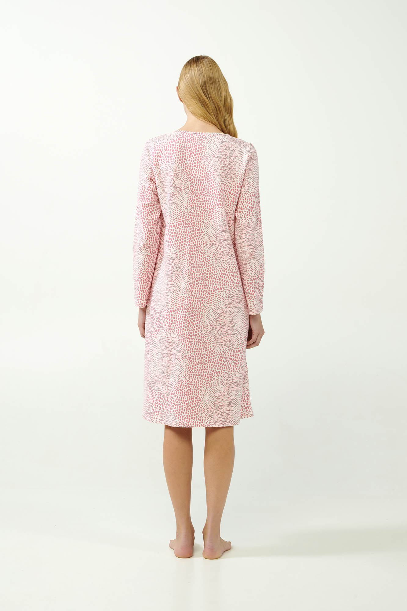 3_0178372526 Λεοπάρ Νυχτικό Φούτερ με V Λαιμόκοψη