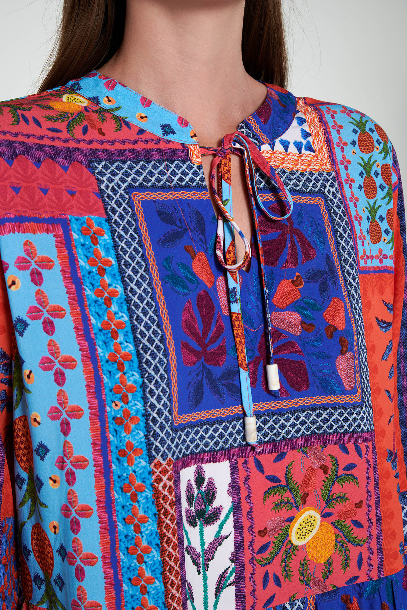 Εμπριμέ Μακρύ Φόρεμα