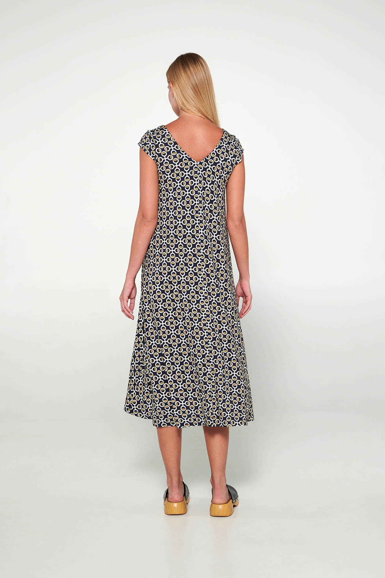 Εμπριμέ Μακρύ Φόρεμα