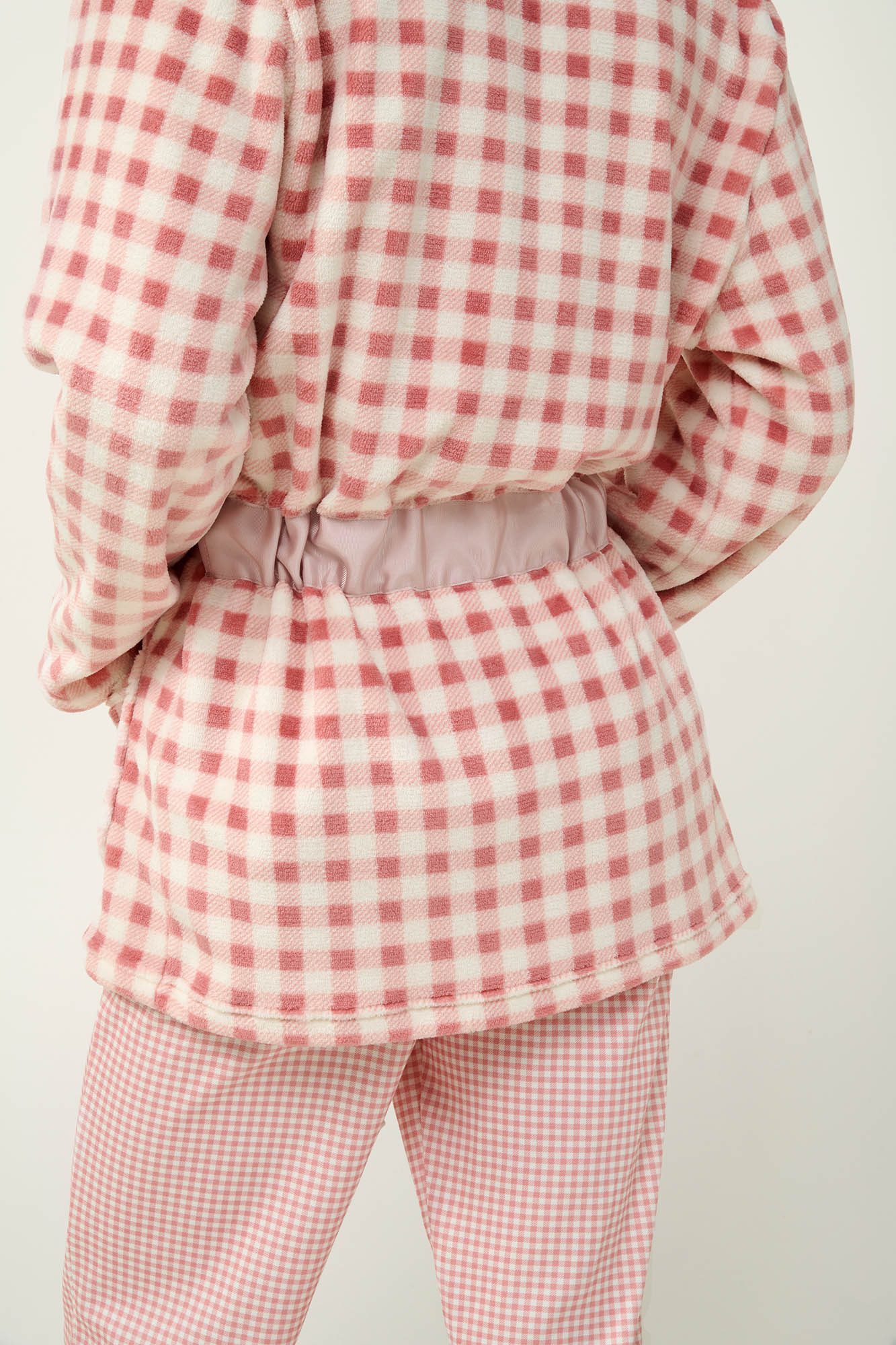 Γυναικεία Σταυρωτή Καρό Ρόμπα