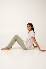 Γυναικεία Βαμβακερή Πυτζάμα με Κουμπιά - Image 3