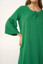 Καλοκαιρινό Κρεπ Φόρεμα με Μανίκι - Image 3