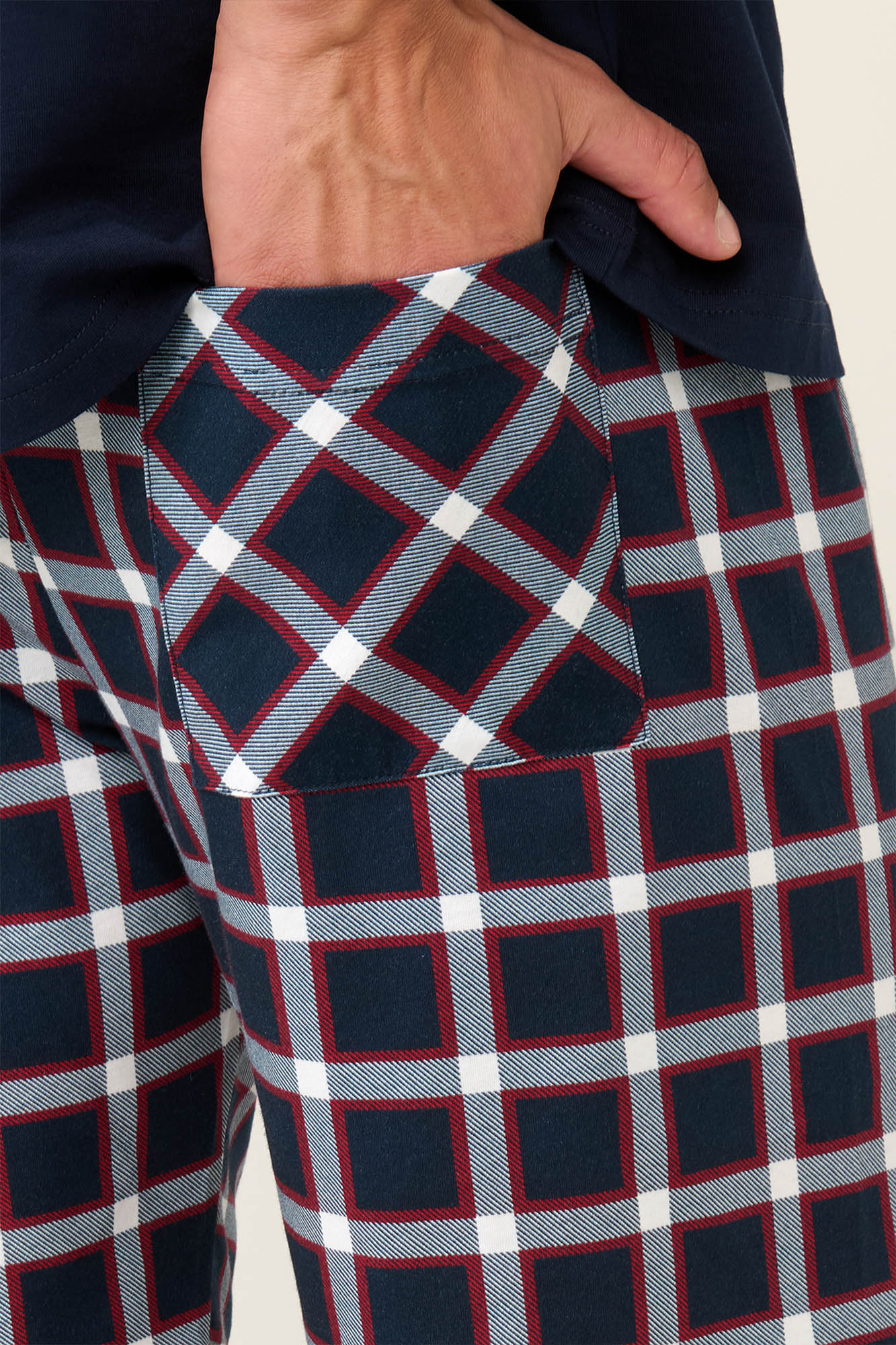 Βαμβακερή Ανδρική Πυτζάμα με Πατιλέτα