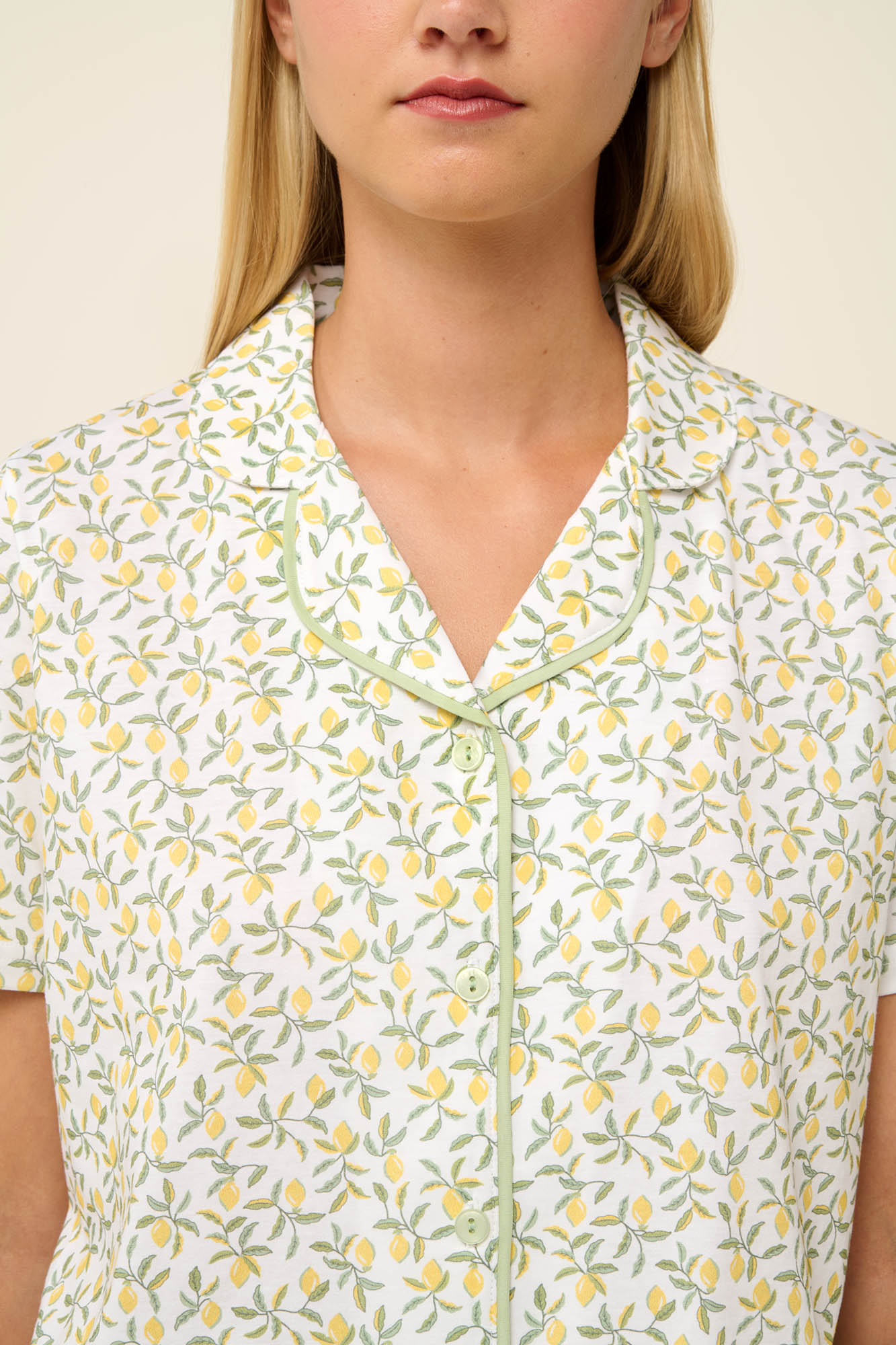 3_0275939359 Βαμβακερή Γυναικεία Πυτζάμα με Κουμπιά