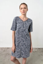 Κοντομάνικο Νυχτικό με Πατιλέτα - Image 3