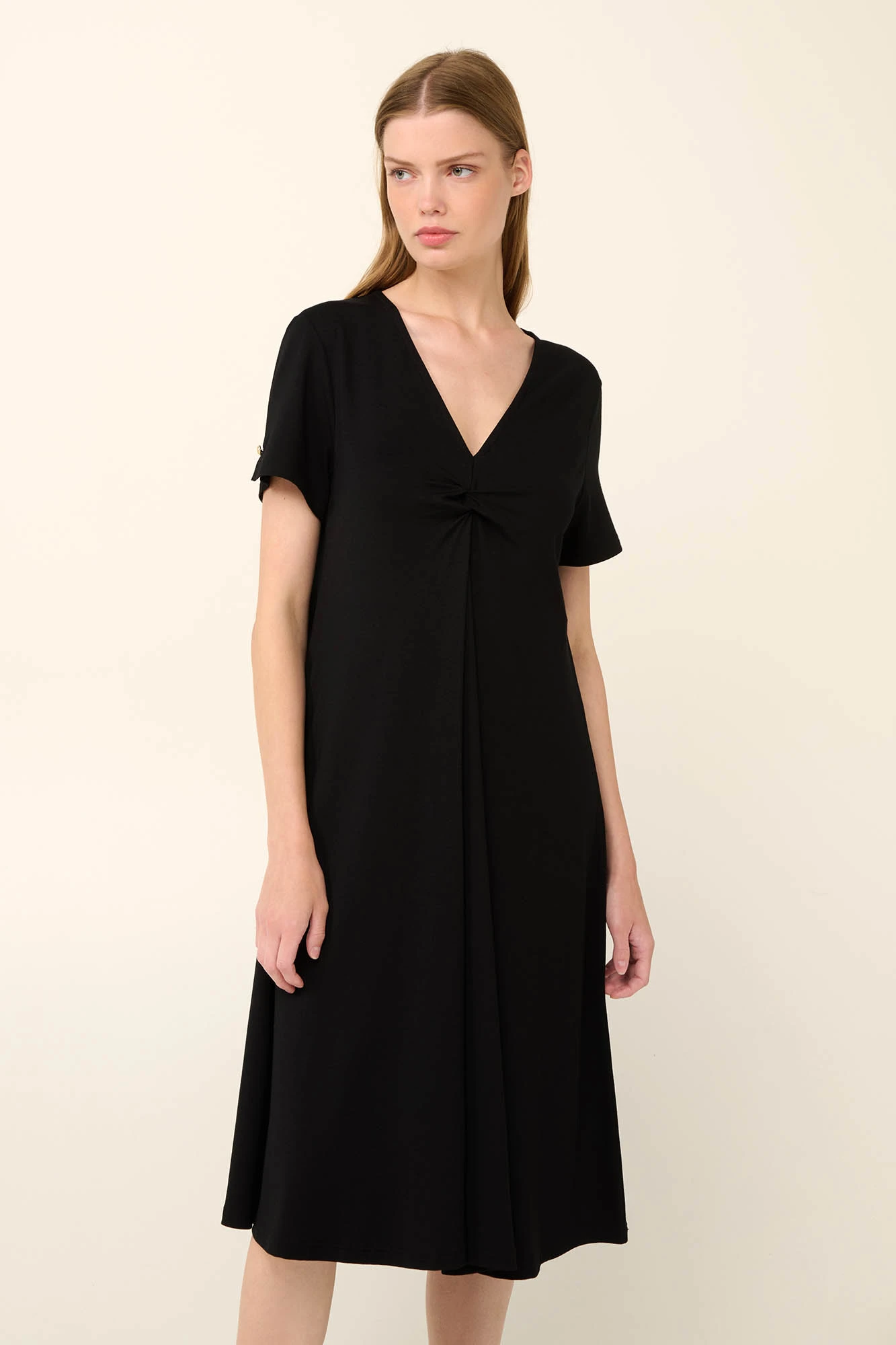 Μονόχρωμο Καλοκαιρινό Φόρεμα από Viscose