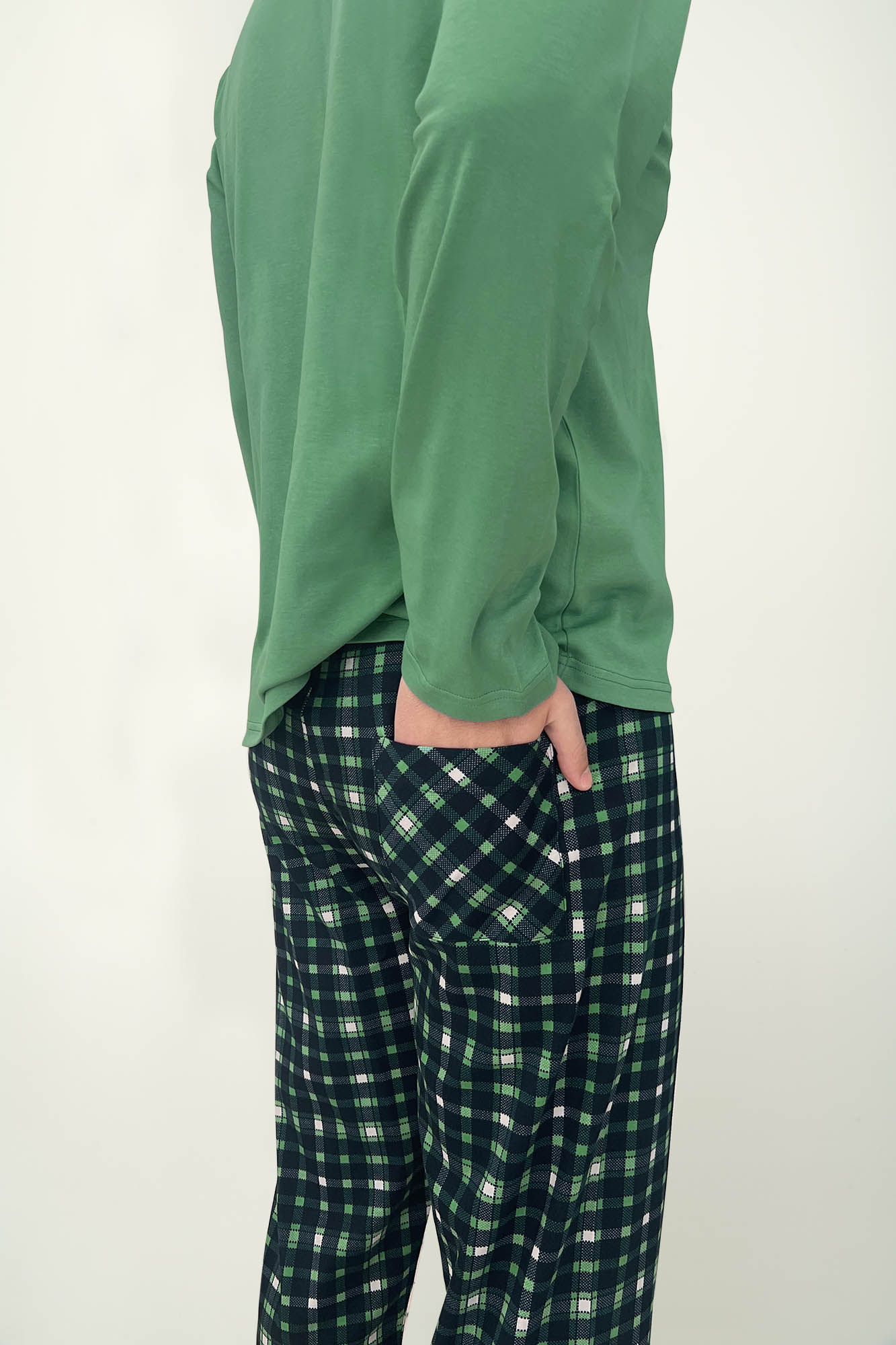 Ανδρική Βαμβακερή Πυτζάμα με Πατιλέτα