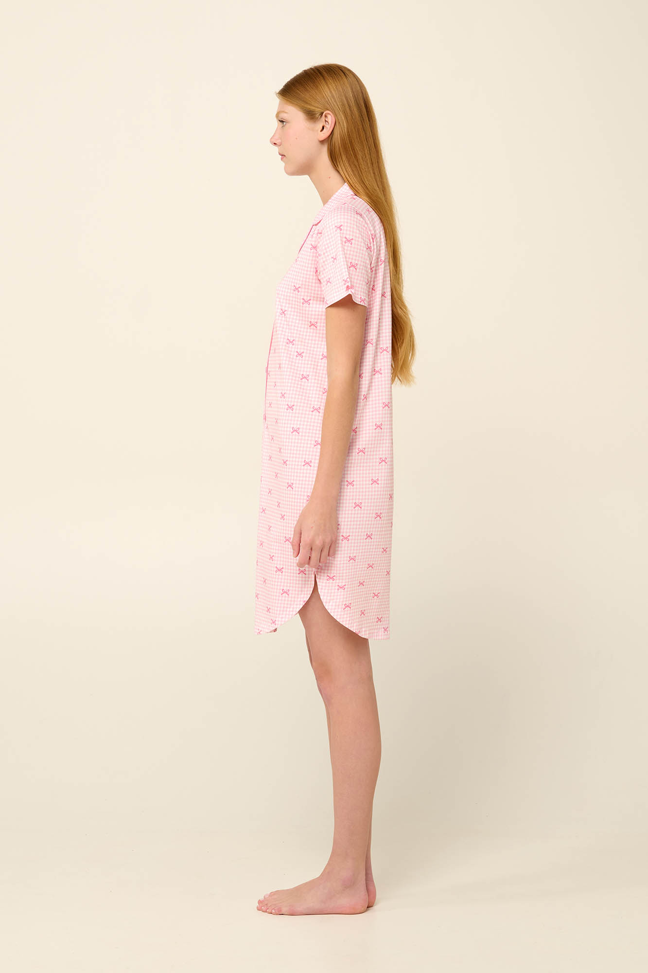 3_0351447032 Καλοκαιρινό Νυχτικό από Βαμβάκι με Κουμπιά