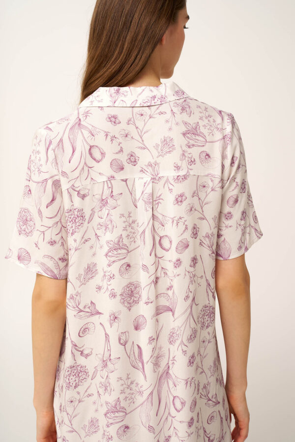 Κουμπωτό Φλοράλ Νυχτικό