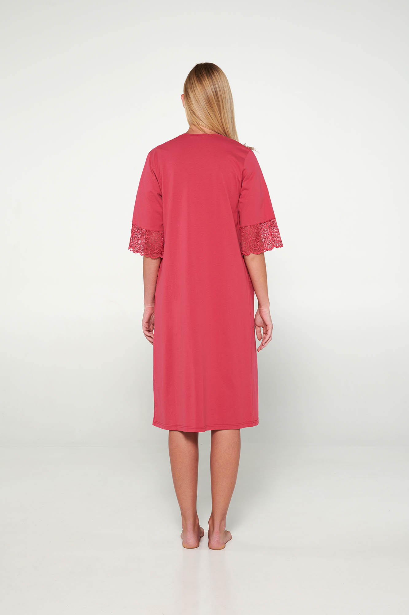 Μονόχρωμη Σταυρωτή Ρόμπα