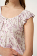 Φλοράλ Νυχτικό με Πατιλέτα - Image 3