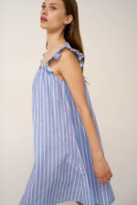 Νυχτικό με Σούρες από Ποπλίνα - Image 3