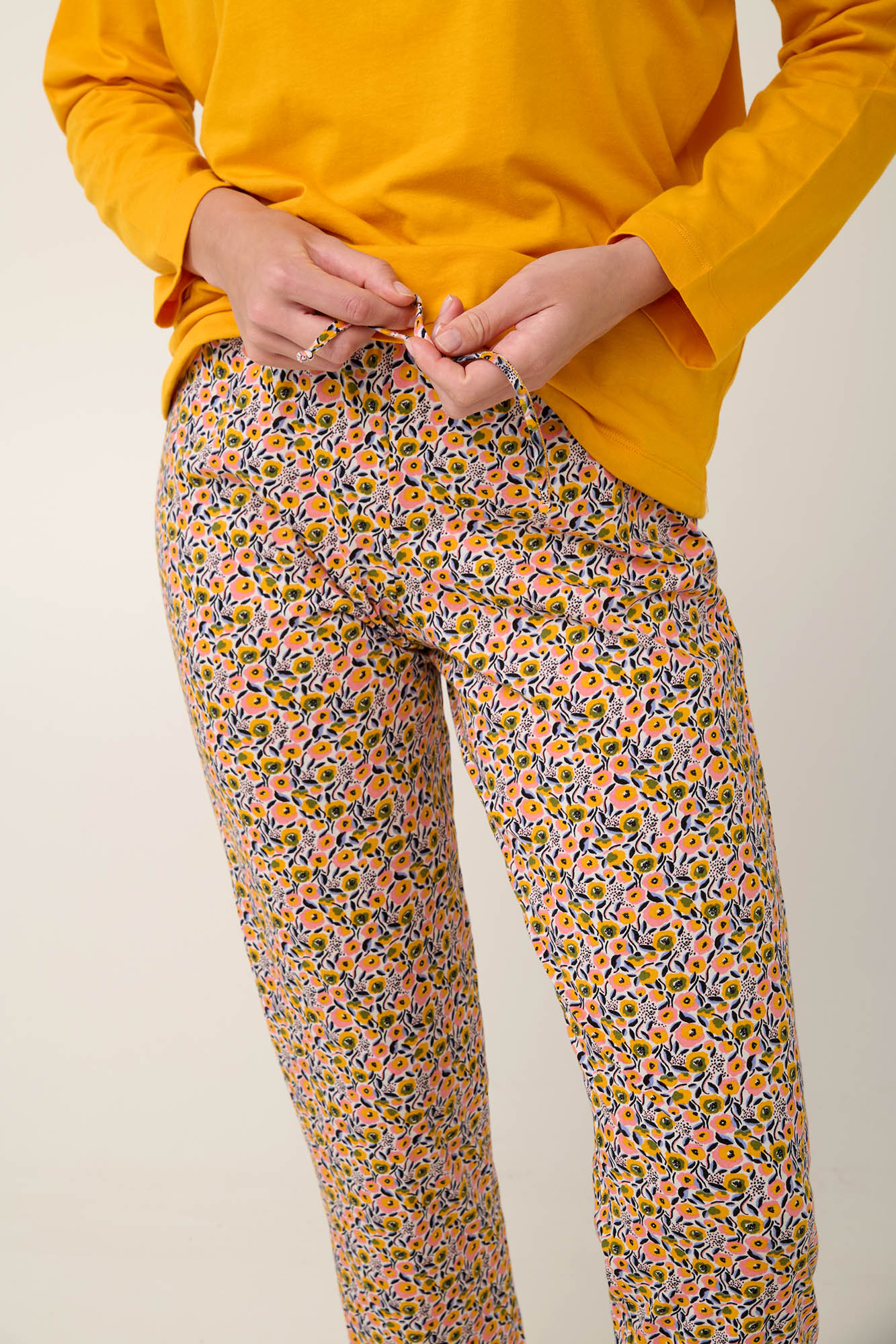 Φλοράλ Γυναικείες Πυτζάμες από Βαμβάκι