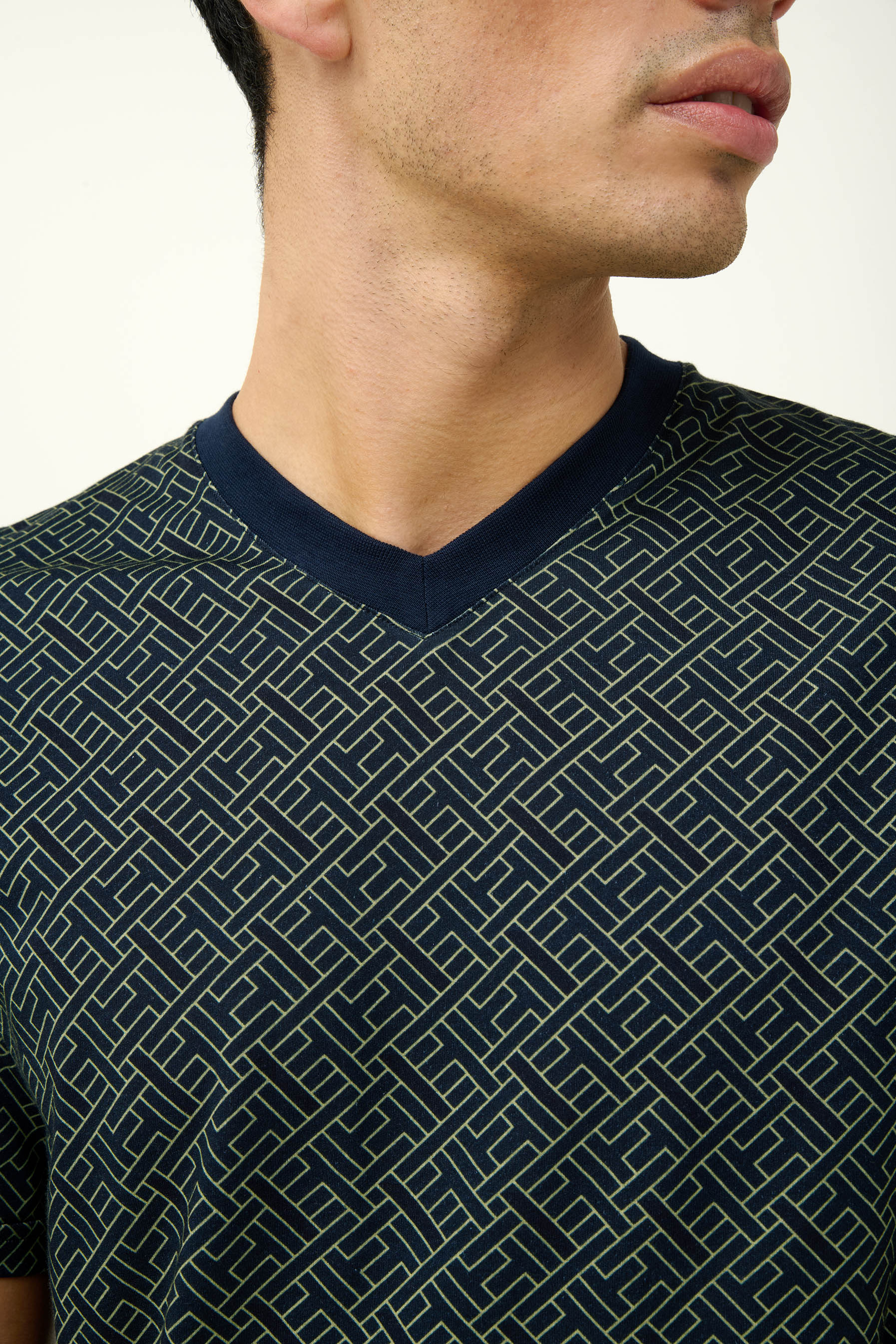 Ανδρική Βαμβακερή Πυτζάμα με Κοντό Μανίκι