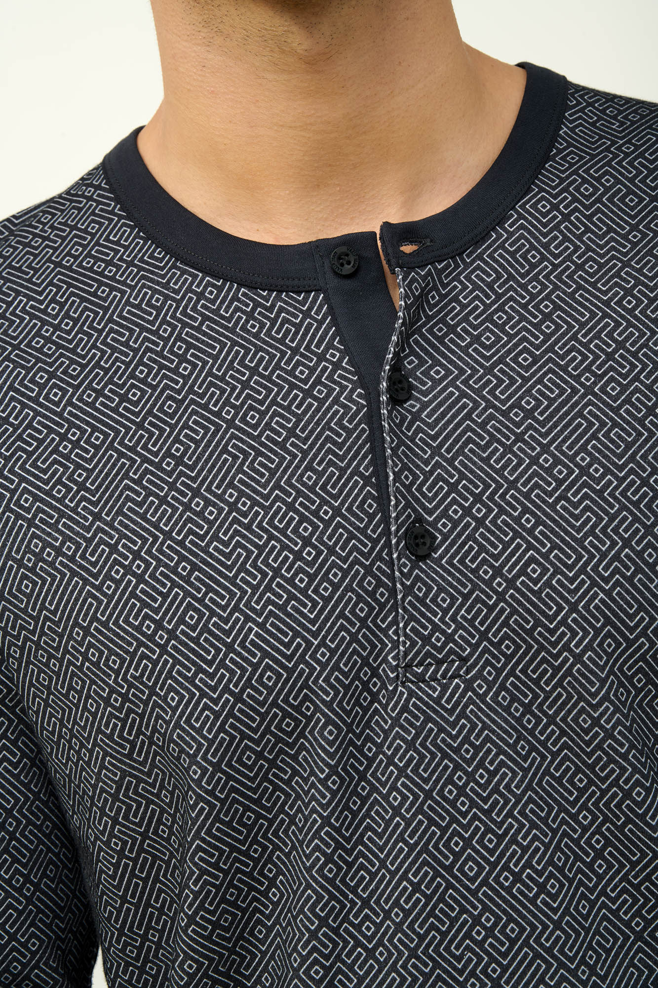 Ανδρική Βαμβακερή Πυτζάμα με Πατιλέτα