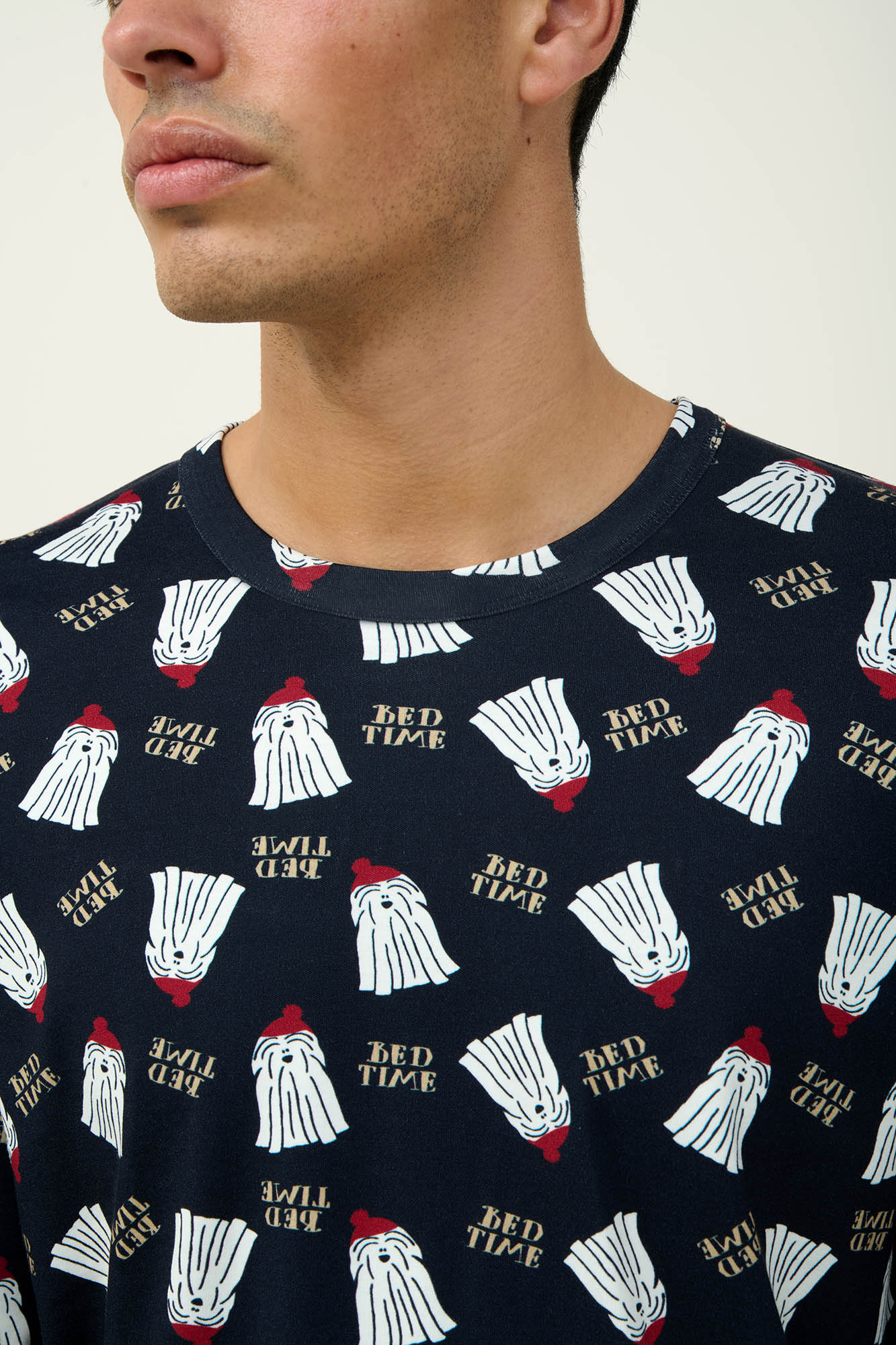 Βαμβακερή Ανδρική Πυτζάμα με Μανσέτες