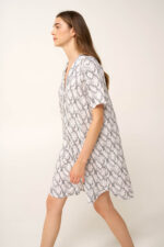 Κουμπωτό Snake Print Νυχτικό - Image 3