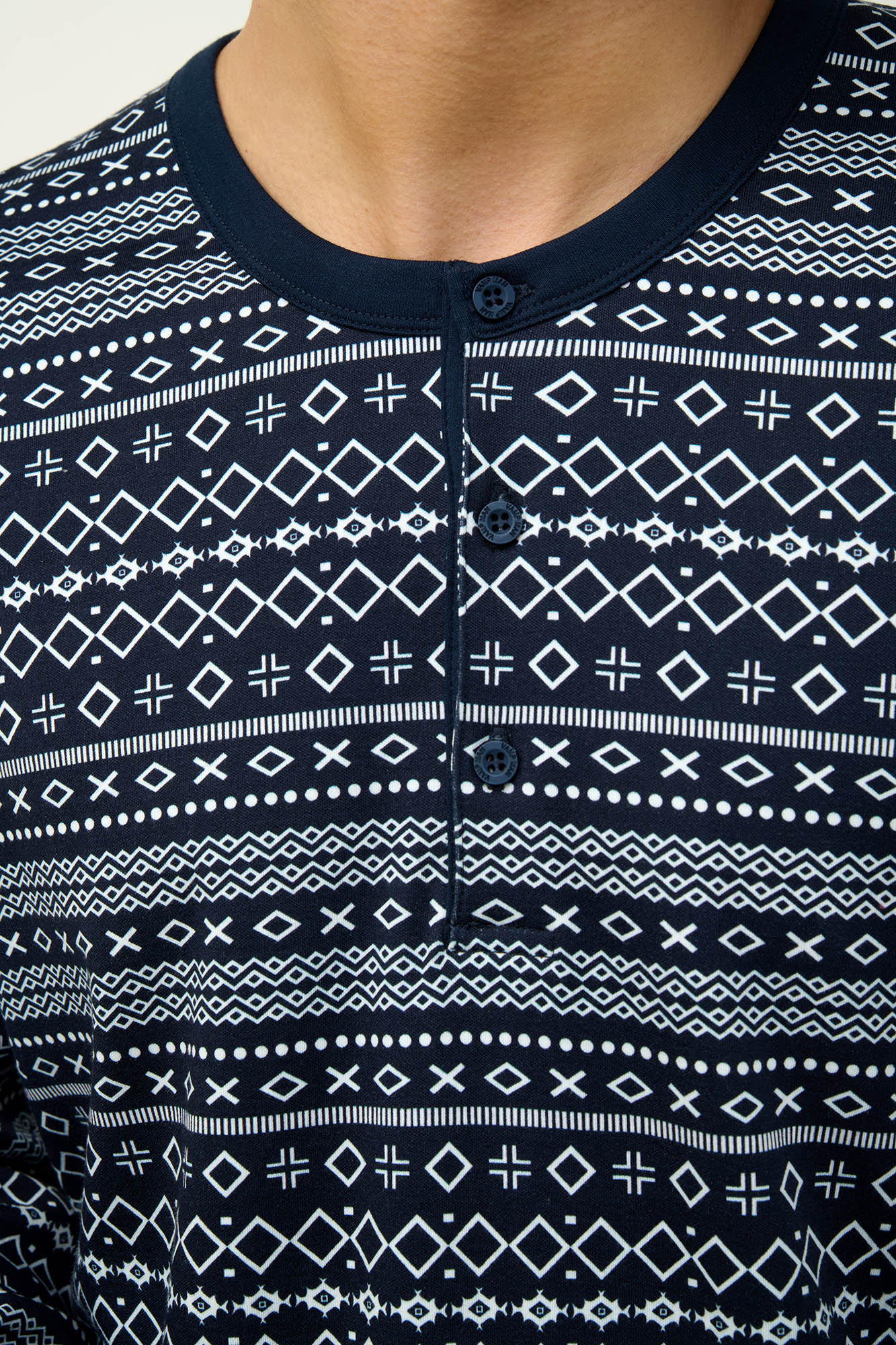 Ανδιρκή Βαμβακερή Πυτζάμα με Πατιλέτα