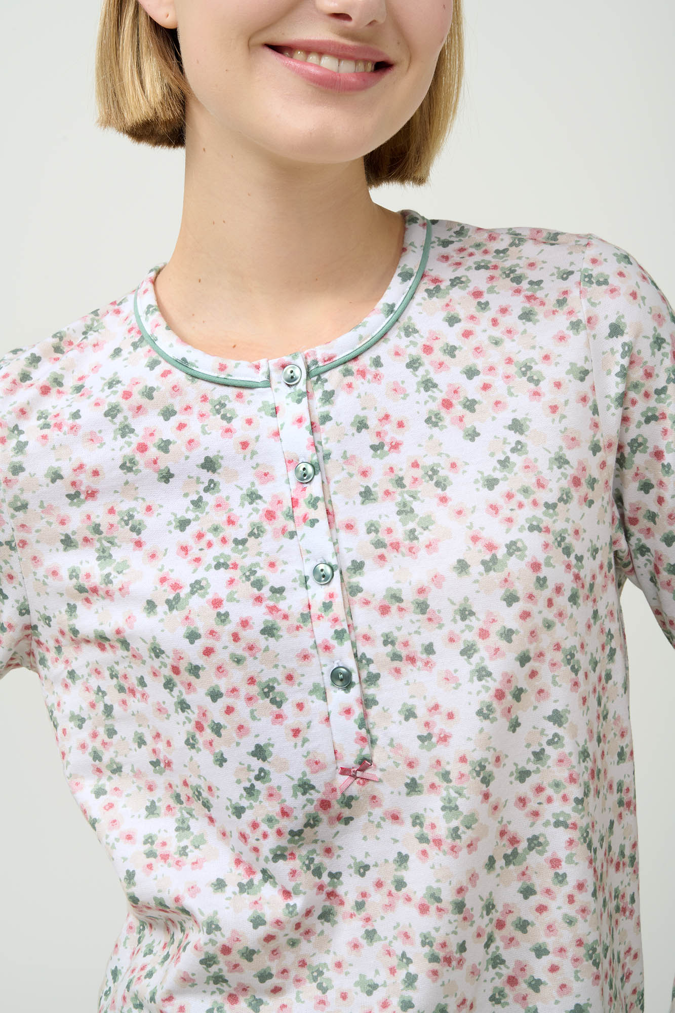 Βαμβακερή Γυναικεία Πυτζάμα με Πατιλέτα