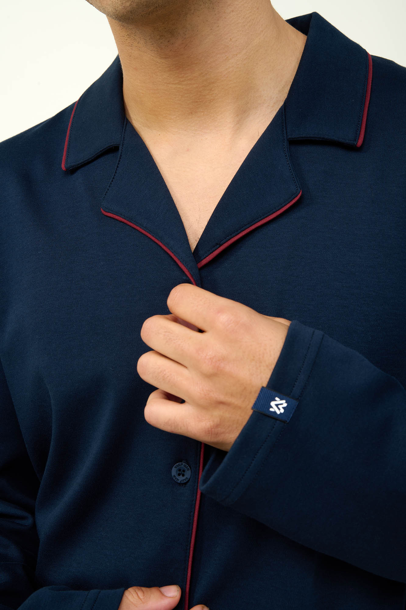 Ανδρική Βαμβακερή Πυτζάμα με Κουμπιά