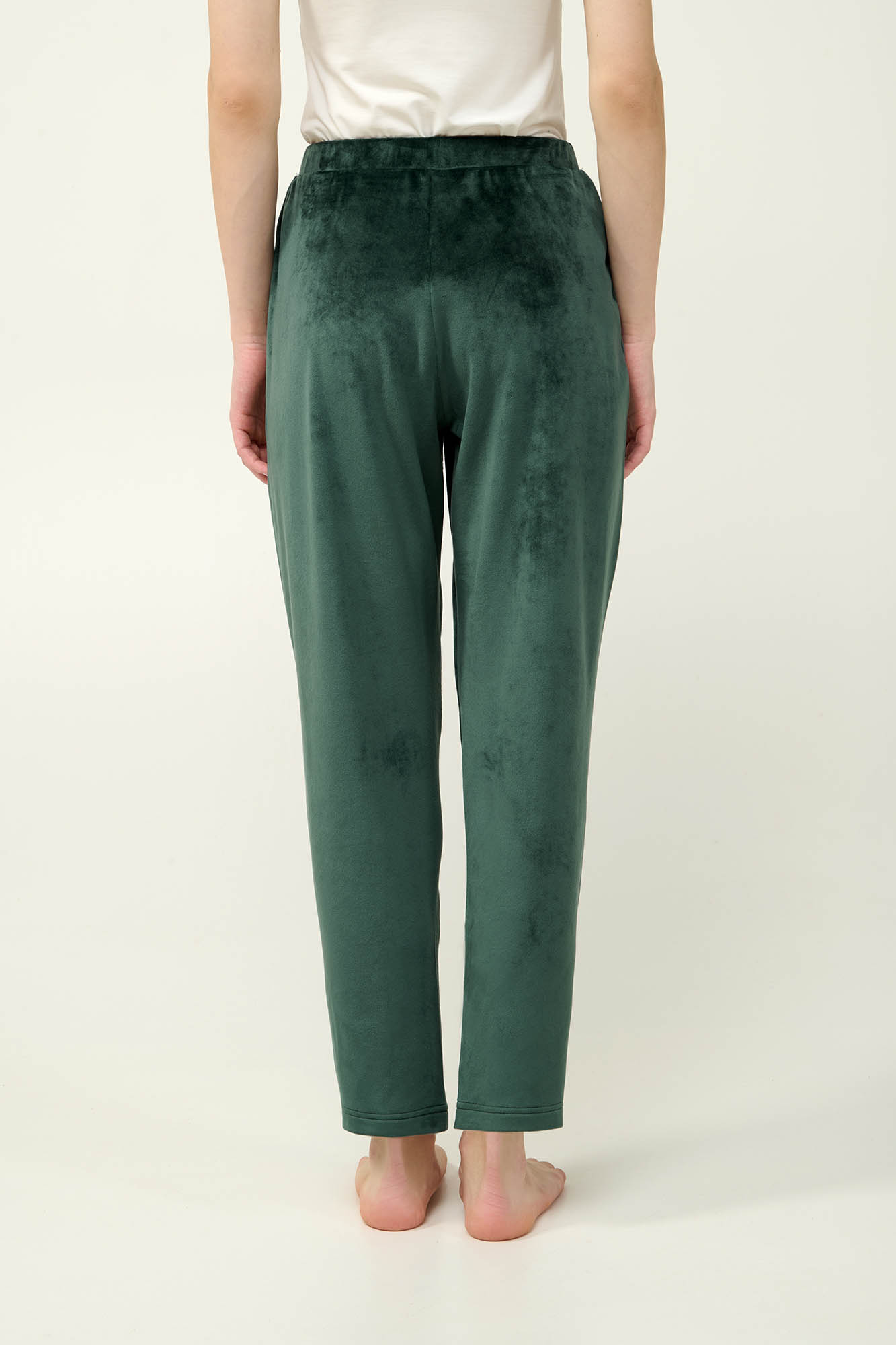 3_0534001296 Μονόχρωμο Γυναικείο Παντελόνι Velvet