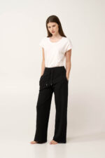 Γυναικείο Μακρύ Βαμβακερό Παντελόνι - Image 3