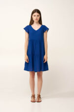 Μονόχρωμο Καλοκαιρινό Φόρεμα από Γάζα - Image 3