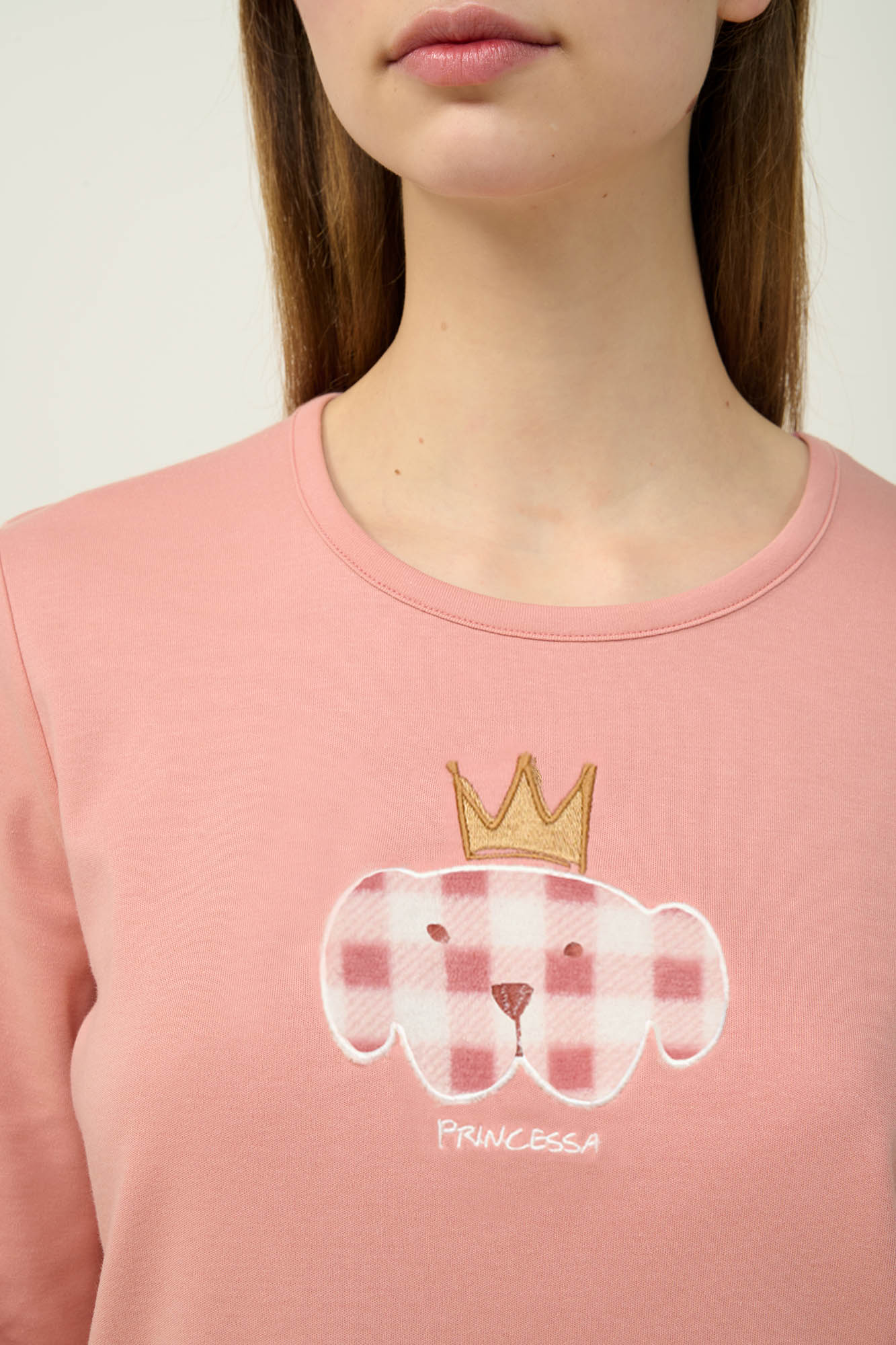 Γυναικεία Βαμβακερή Πυτζάμα με Μανσέτες