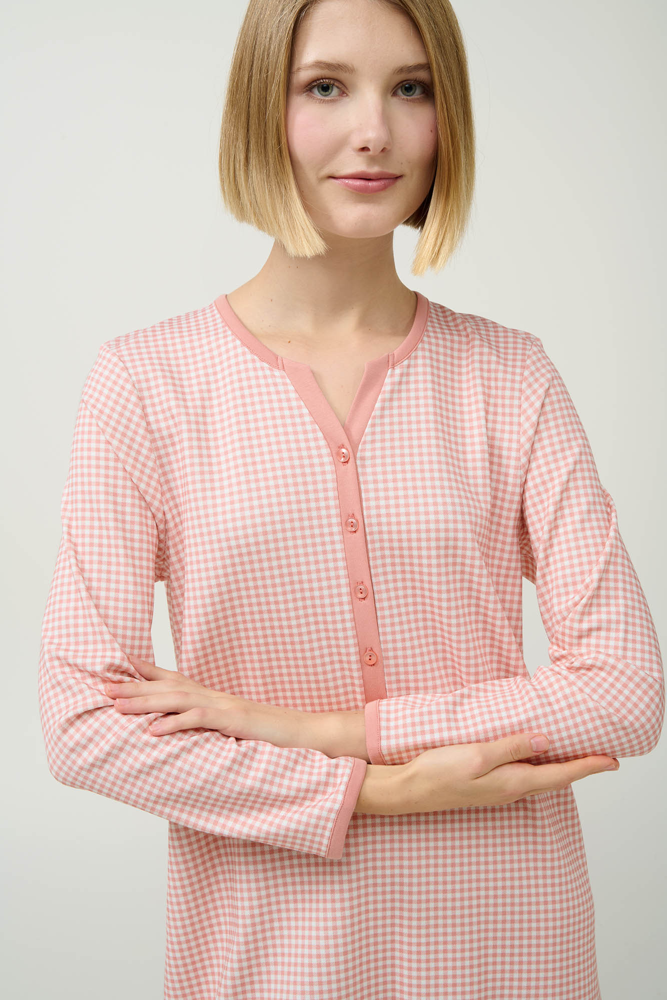 Γυναικείο Βαμβακερό Νυχτικό με Πατιλέτα