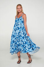 Εμπριμέ Μακρύ Φόρεμα - Image 3