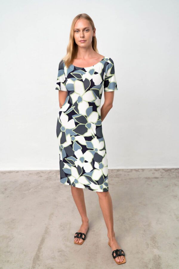 Φόρεμα Με Κοντό Μανίκι