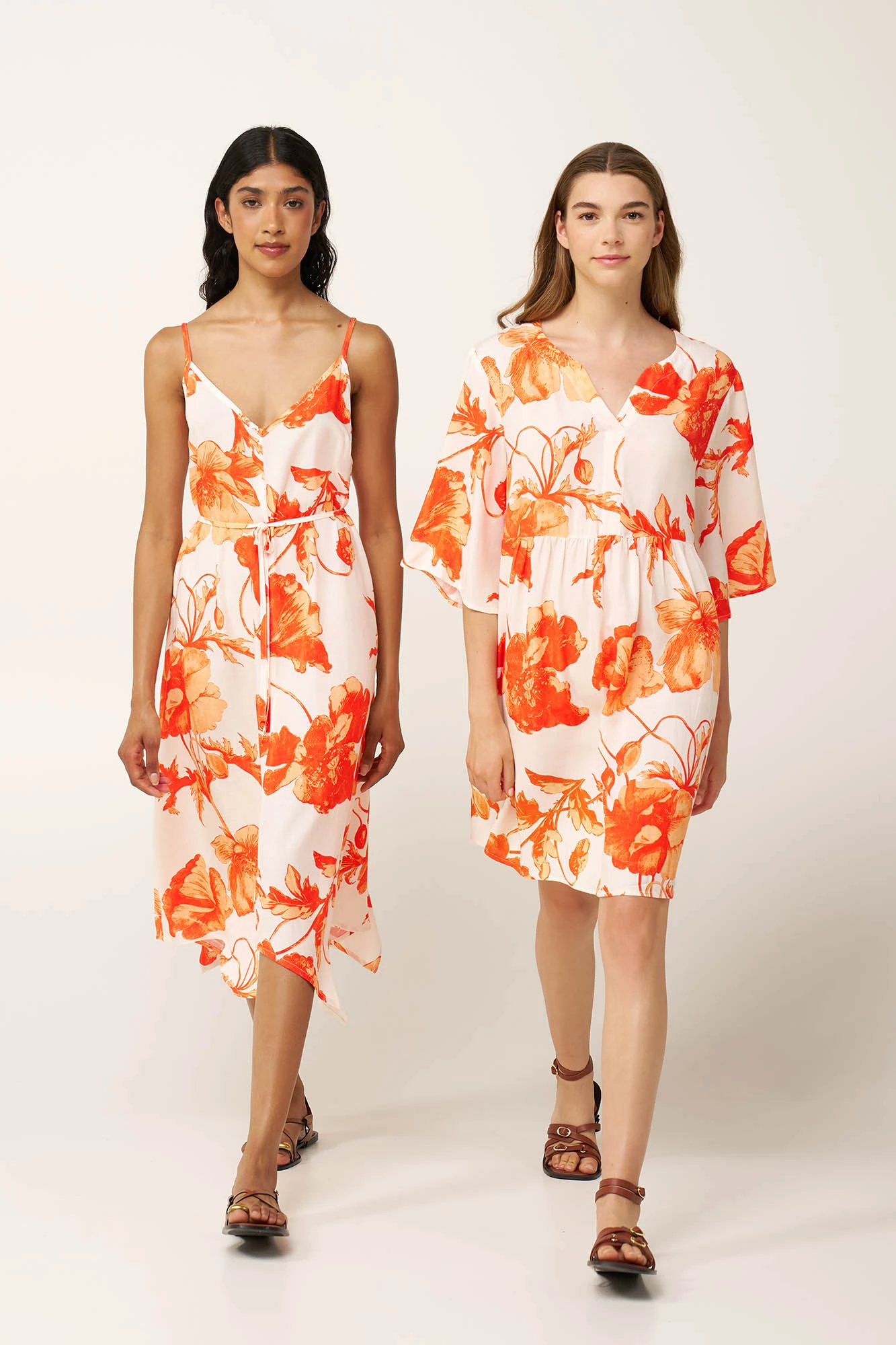 Μακρύ Καλοκαιρινό Φλοράλ Φόρεμα Ποπλίνα