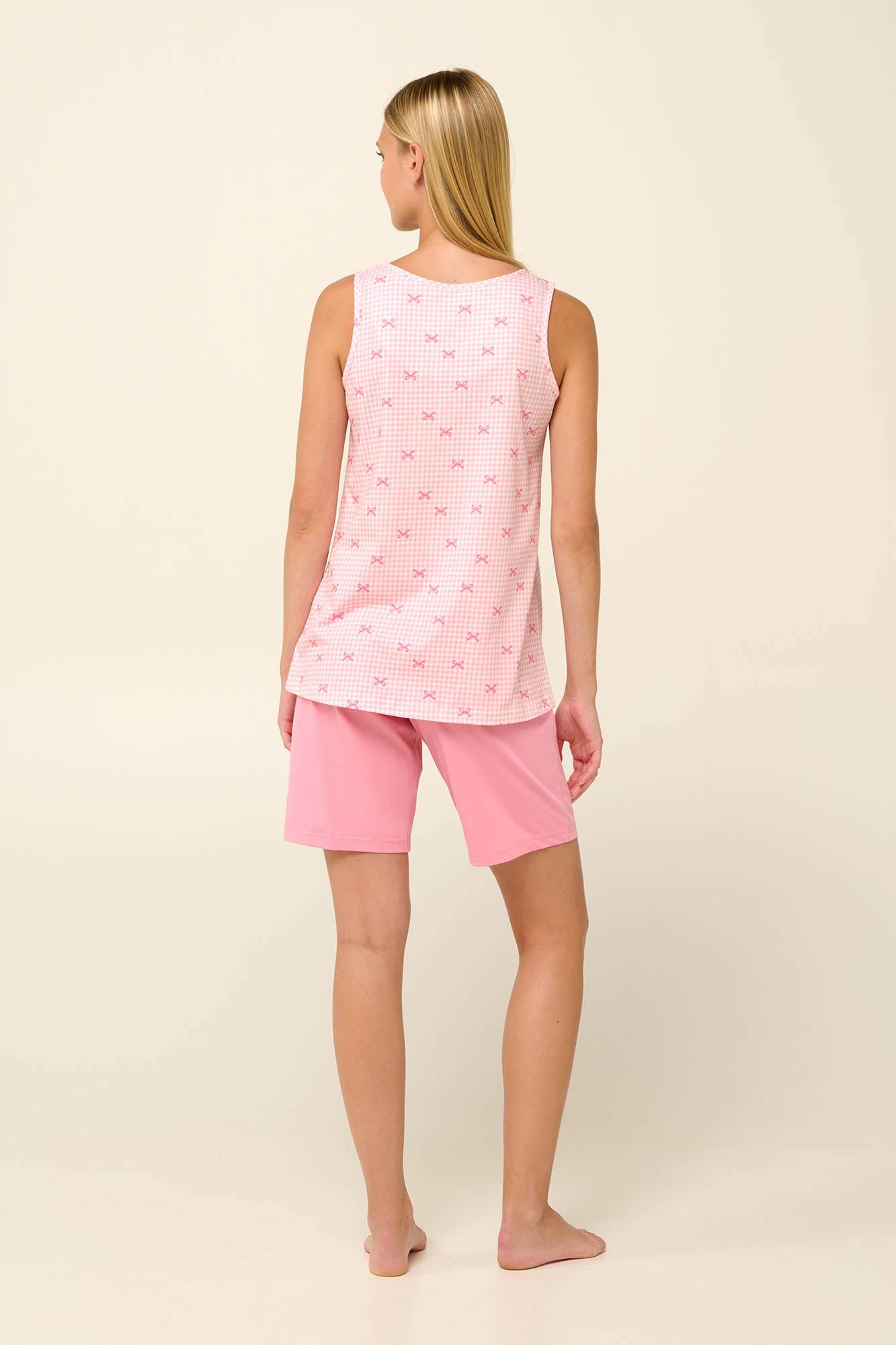 3_0618487311 Βαμβακερή Γυναικεία Πυτζάμα με Πατιλέτα