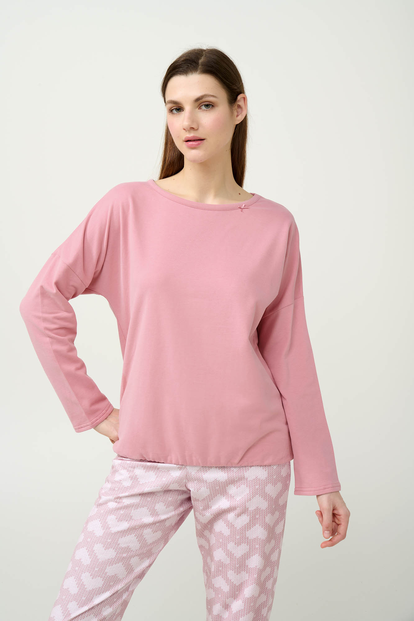 Γυναικεία Φούτερ Πυτζάμα με Μανσέτες