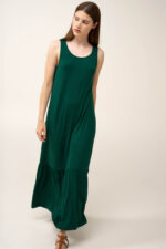 Μονόχρωμο Maxi Καλοκαιρινό Φόρεμα - Image 3