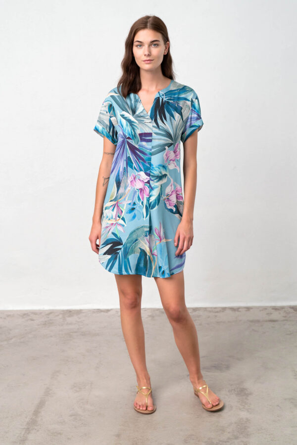 Φόρεμα με Κοντό Μανίκι