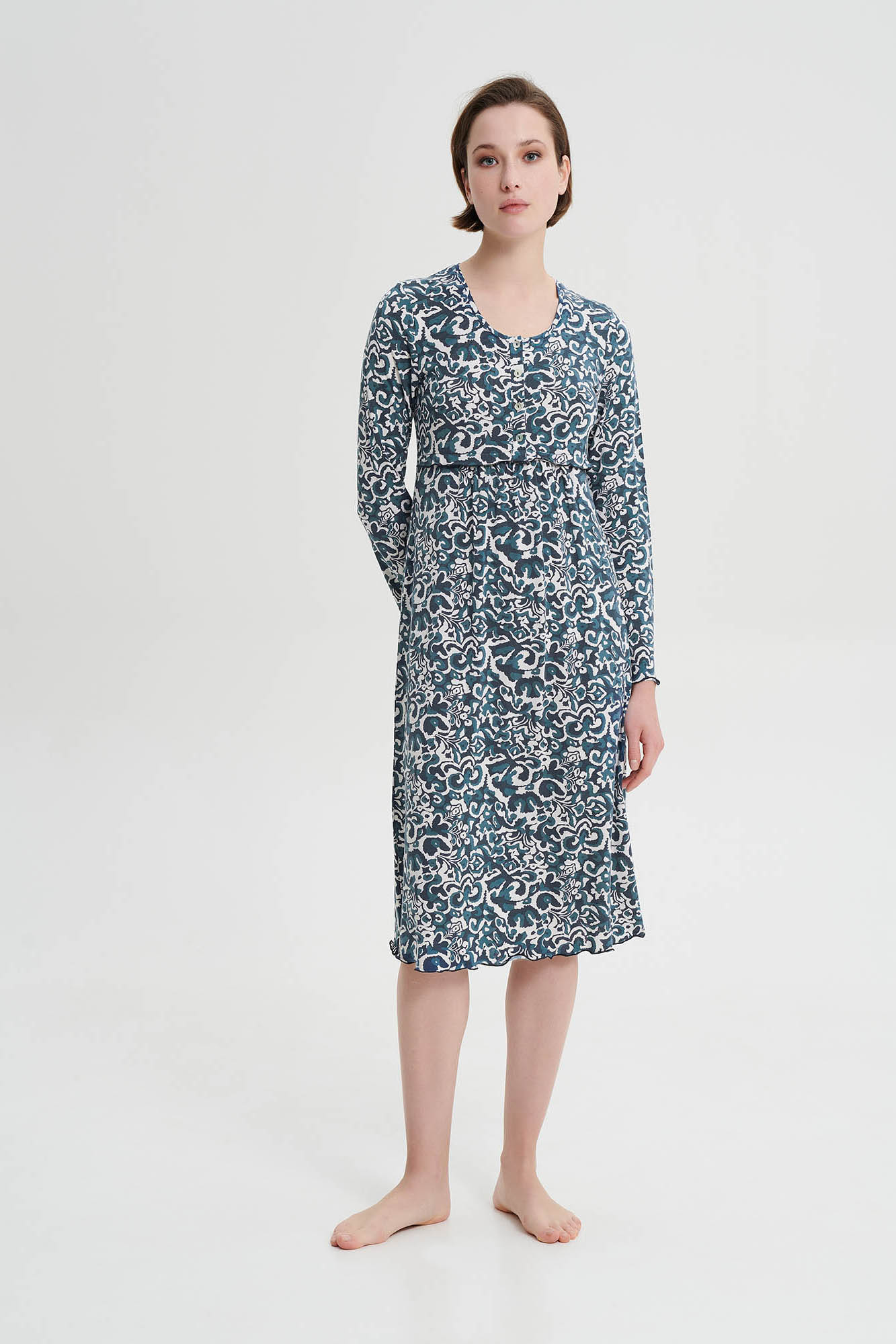 Νυχτικό με Μακρύ Μανίκι