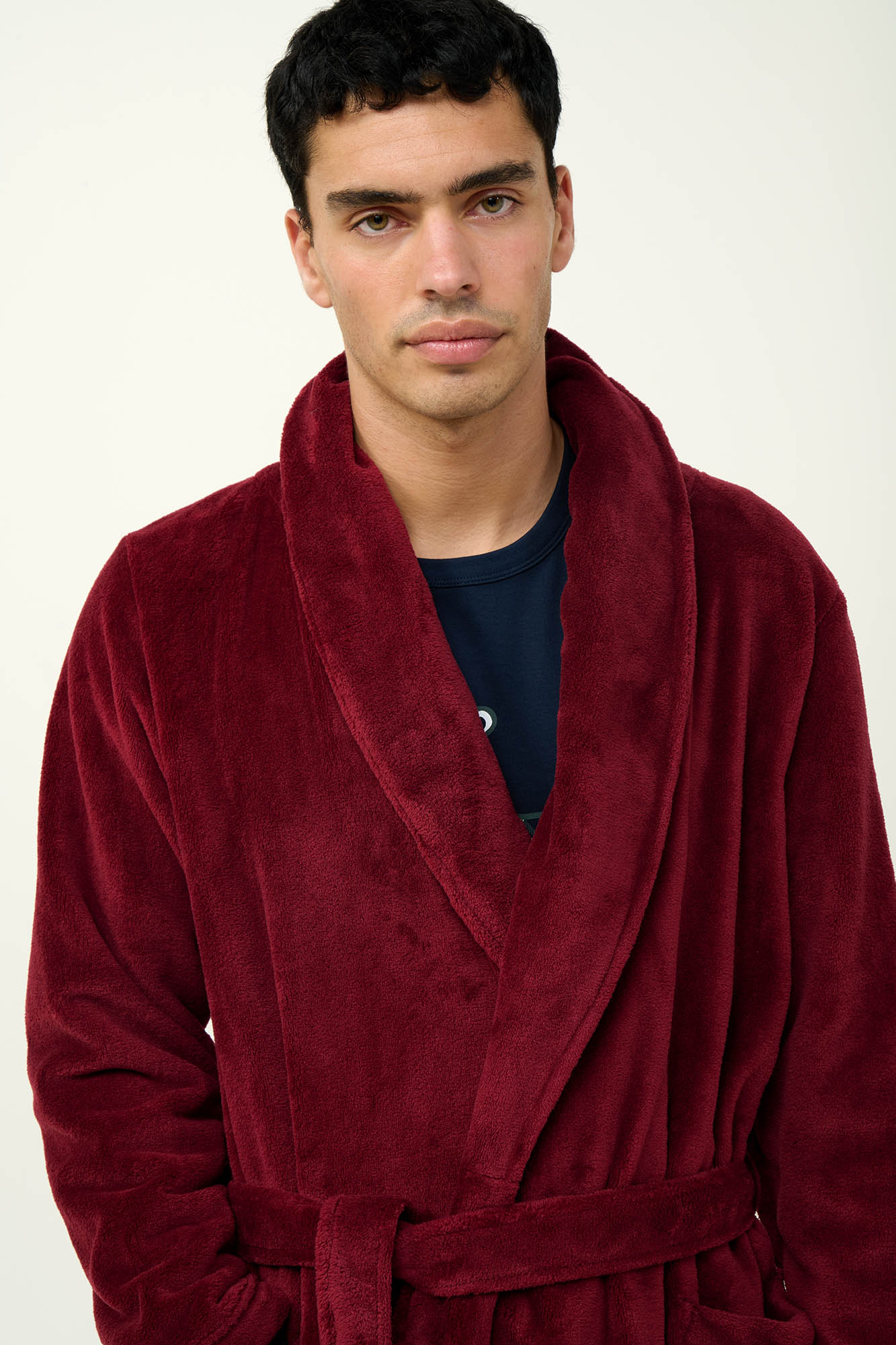 Μονόχρωμη Ανδρική Σταυρωτή Ρόμπα