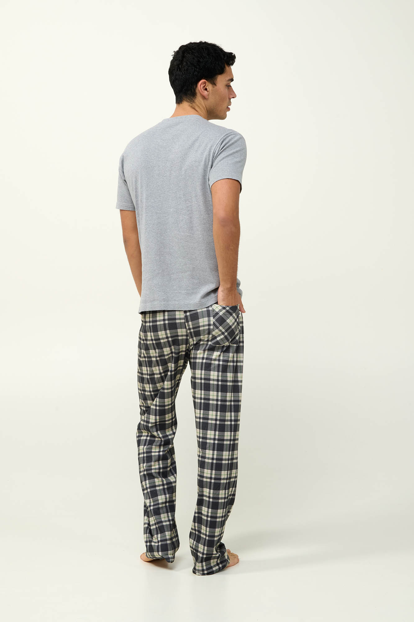 Βαμβακερό Καρό Ανδρικό Παντελόνι